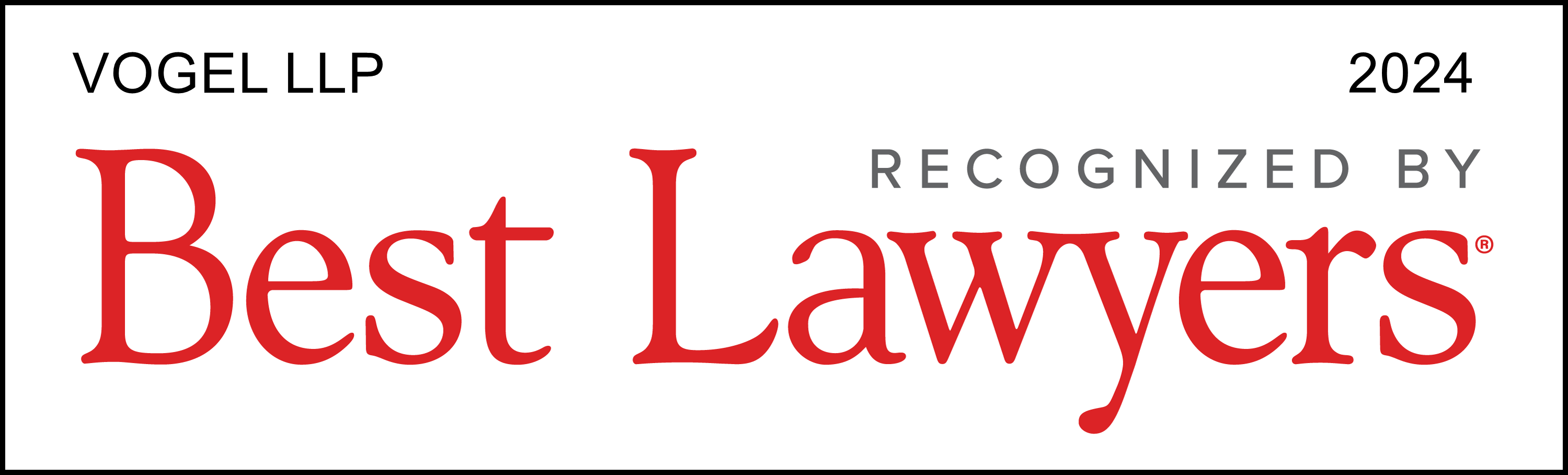Vogel LLP Recognized by Best Lawyers